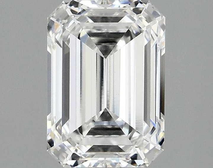 2.1 Carat Emerald Shaped Ideal Cut VVS2 IGI Certified Lab Grown Diamond