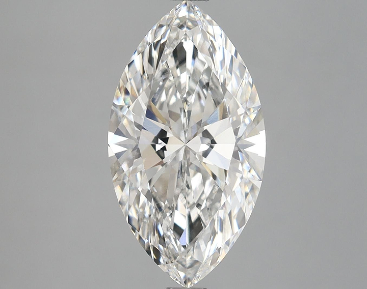 3.06 Carat Marquise Shaped Excellent Cut VVS2 IGI Certified Lab Grown Diamond