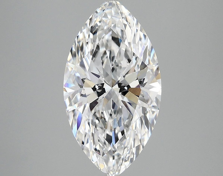 3.08 Carat Marquise Shaped Excellent Cut VVS2 IGI Certified Lab Grown Diamond