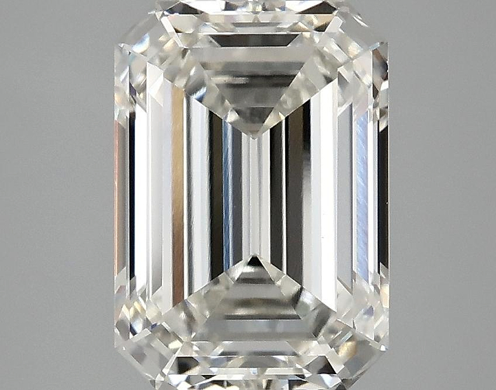 3.09 Carat Emerald Shaped Ideal Cut VVS2 IGI Certified Lab Grown Diamond