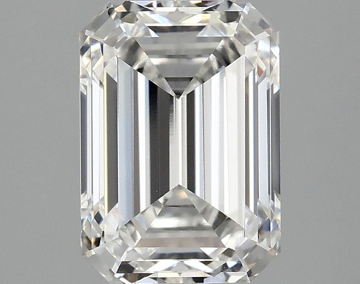 2.62 Carat Emerald Shaped Ideal Cut VVS2 IGI Certified Lab Grown Diamond
