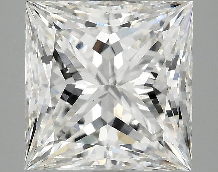 3.9 Carat Princess Shaped Ideal Cut VS2 IGI Certified Lab Grown Diamond