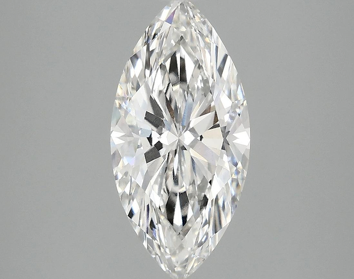 2.07 Carat Marquise Shaped Excellent Cut VVS2 IGI Certified Lab Grown Diamond