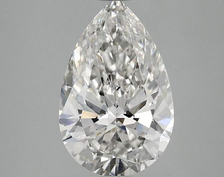 2.5 Carat Pear Shaped Ideal Cut VS1 IGI Certified Lab Grown Diamond