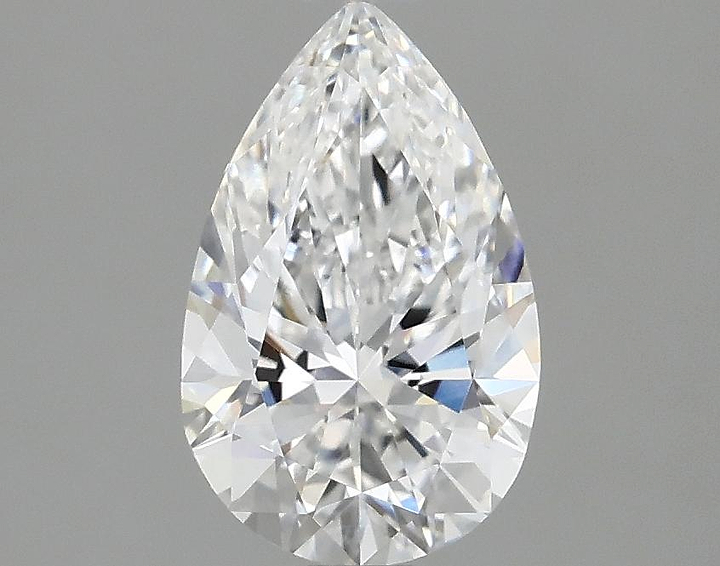 1.57 Carat Pear Shaped Ideal Cut VVS2 IGI Certified Lab Grown Diamond