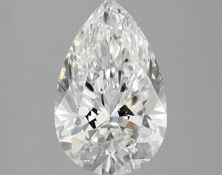 2.04 Carat Pear Shaped Ideal Cut VVS2 IGI Certified Lab Grown Diamond