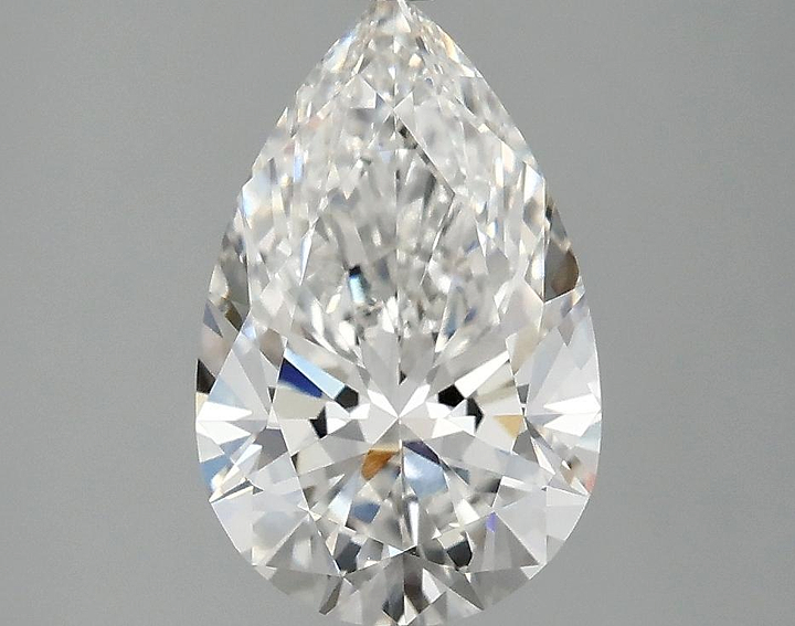 2.03 Carat Pear Shaped Ideal Cut VVS2 IGI Certified Lab Grown Diamond