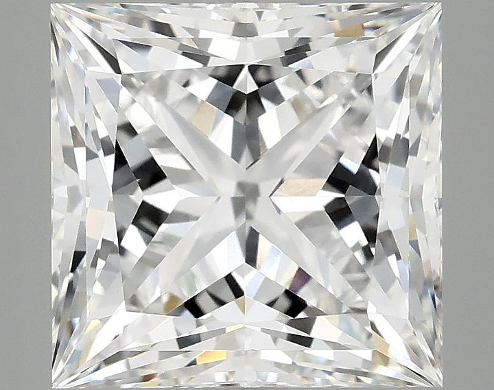 5.06 Carat Princess Shaped Ideal Cut VVS2 IGI Certified Lab Grown Diamond