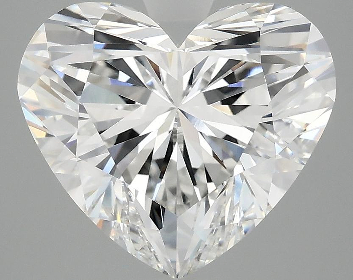 4.02 Carat Heart Shaped Ideal Cut VVS2 IGI Certified Lab Grown Diamond