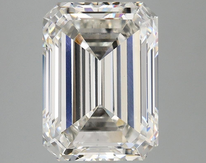 5.02 Carat Emerald Shaped Excellent Cut SI1 IGI Certified Lab Grown Diamond