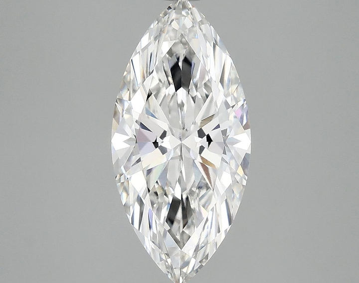 2.5 Carat Marquise Shaped Excellent Cut VVS2 IGI Certified Lab Grown Diamond