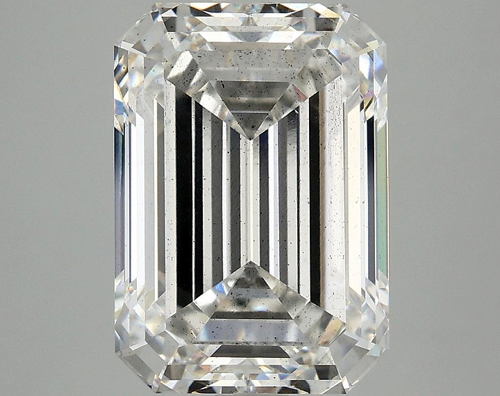 6.01 Carat Emerald Shaped Ideal Cut SI1 IGI Certified Lab Grown Diamond