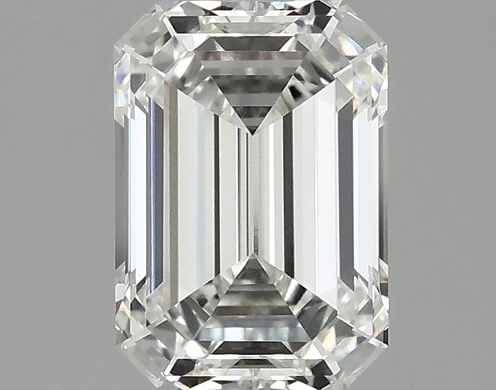 2.1 Carat Emerald Shaped Ideal Cut VVS2 IGI Certified Lab Grown Diamond