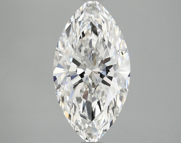3.04 Carat Marquise Shaped Excellent Cut VVS2 IGI Certified Lab Grown Diamond