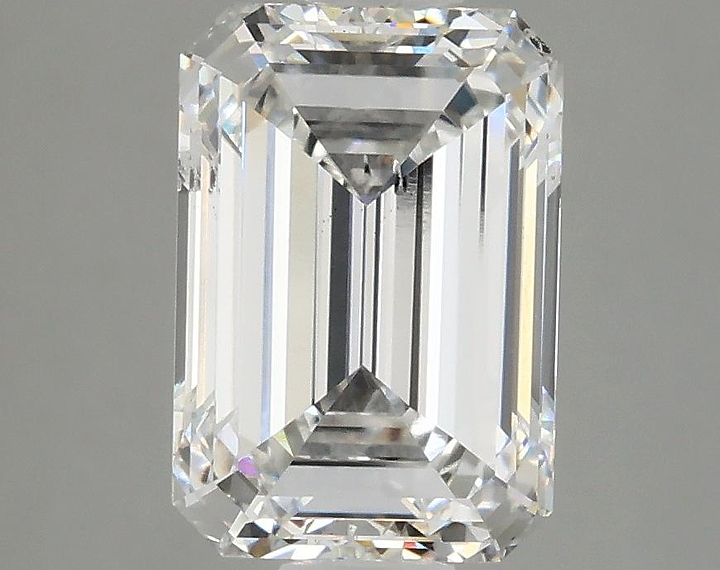 3.05 Carat Emerald Shaped Ideal Cut SI1 IGI Certified Lab Grown Diamond