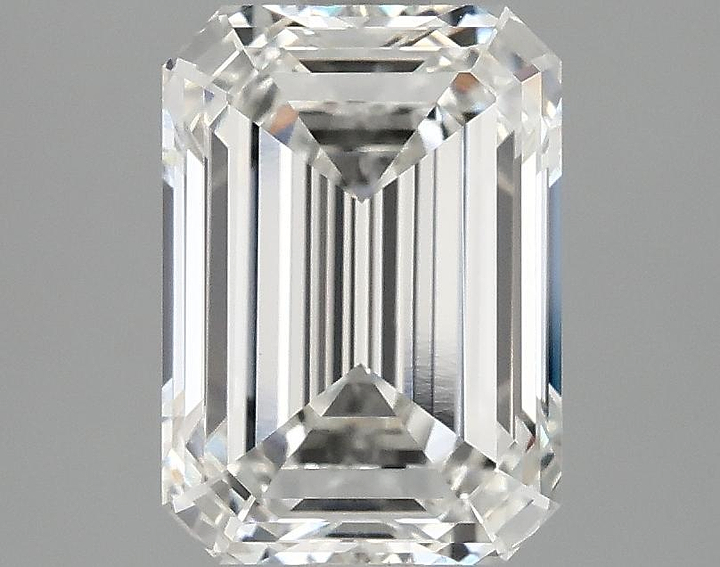 2.54 Carat Emerald Shaped Ideal Cut VVS2 IGI Certified Lab Grown Diamond