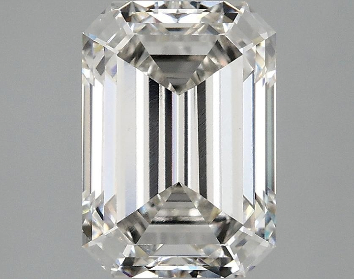 3.07 Carat Emerald Shaped Ideal Cut VVS2 IGI Certified Lab Grown Diamond