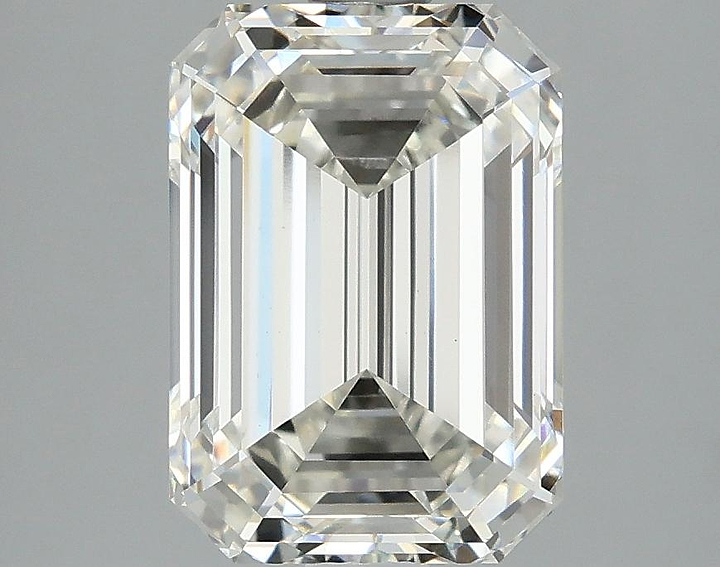 3.08 Carat Emerald Shaped Ideal Cut VVS2 IGI Certified Lab Grown Diamond