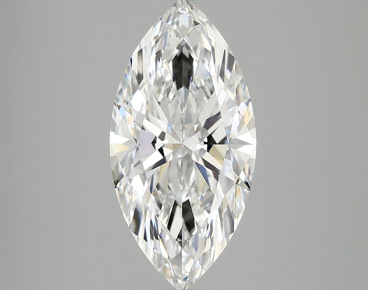 3.02 Carat Marquise Shaped Ideal Cut VVS2 IGI Certified Lab Grown Diamond