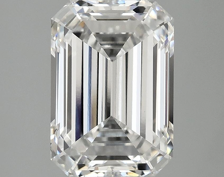 3.07 Carat Emerald Shaped Ideal Cut VVS2 IGI Certified Lab Grown Diamond