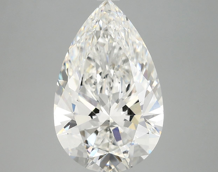 5.05 Carat Pear Shaped Ideal Cut VVS2 IGI Certified Lab Grown Diamond