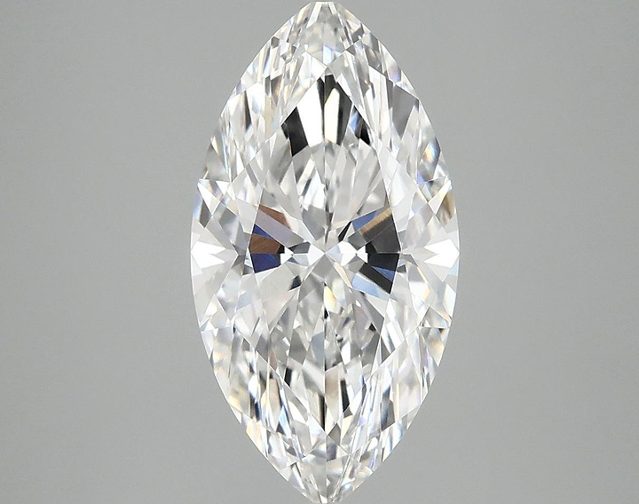3.05 Carat Marquise Shaped Ideal Cut VVS2 IGI Certified Lab Grown Diamond