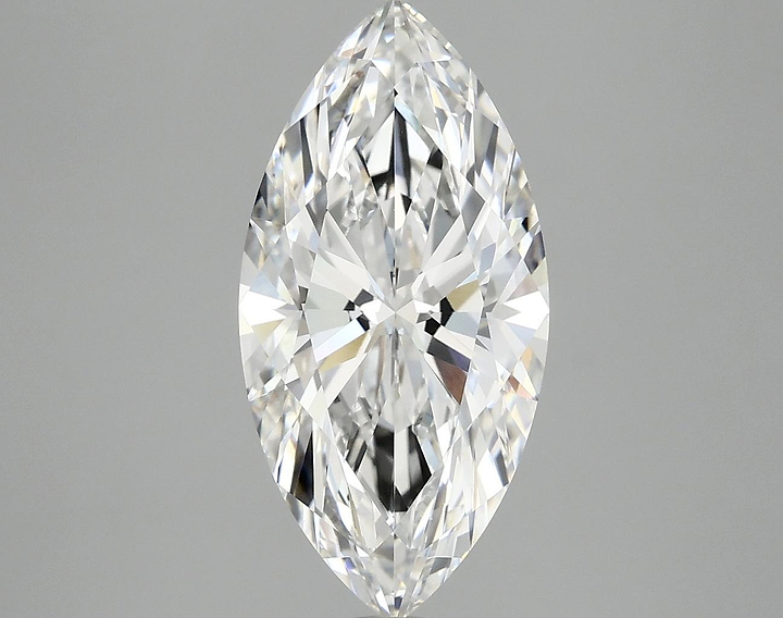 3.09 Carat Marquise Shaped Ideal Cut VVS2 IGI Certified Lab Grown Diamond