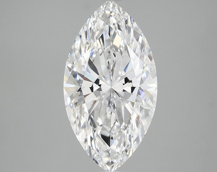 3.08 Carat Marquise Shaped Excellent Cut VVS2 IGI Certified Lab Grown Diamond