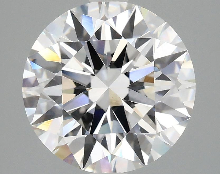 3.09 Carat Round Shaped Ideal Cut VVS2 IGI Certified Lab Grown Diamond