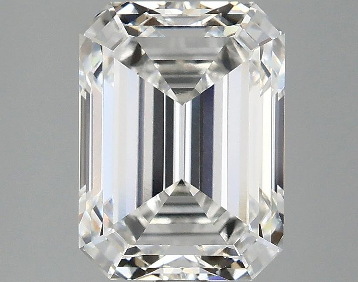 3.05 Carat Emerald Shaped Excellent Cut VVS2 IGI Certified Lab Grown Diamond
