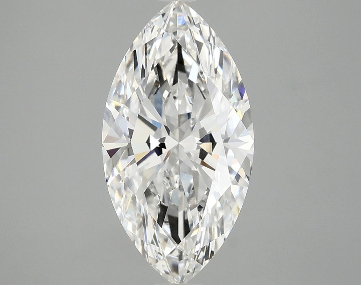 3.09 Carat Marquise Shaped Excellent Cut VVS2 IGI Certified Lab Grown Diamond