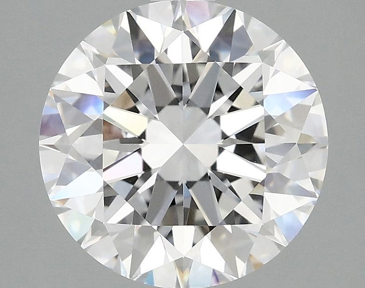 3.08 Carat Round Shaped Excellent Cut VVS2 IGI Certified Lab Grown Diamond