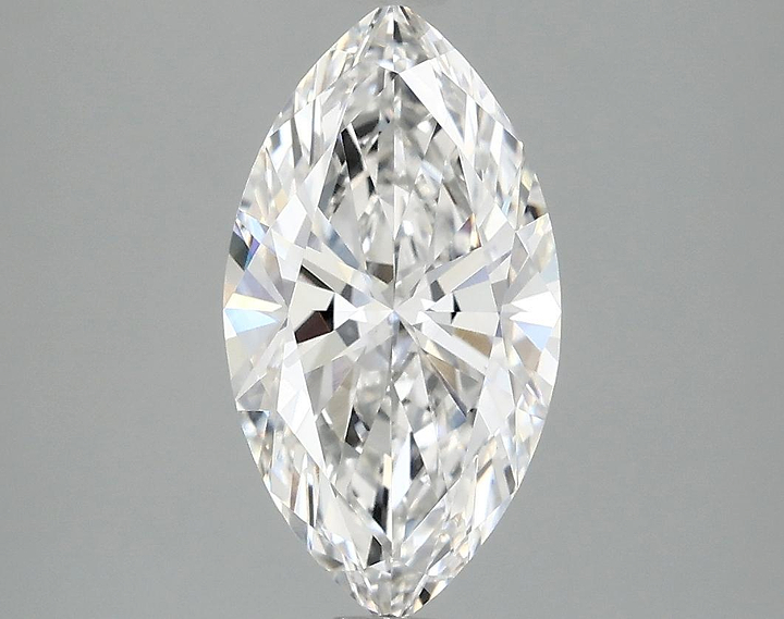 2.01 Carat Marquise Shaped Excellent Cut VVS2 IGI Certified Lab Grown Diamond