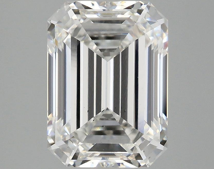 3.09 Carat Emerald Shaped Excellent Cut SI1 IGI Certified Lab Grown Diamond