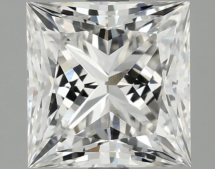 2.45 Carat Princess Shaped Ideal Cut VVS2 IGI Certified Lab Grown Diamond