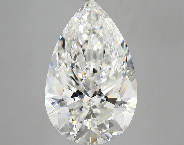 7.25 Carat Pear Shaped Ideal Cut VVS2 IGI Certified Lab Grown Diamond