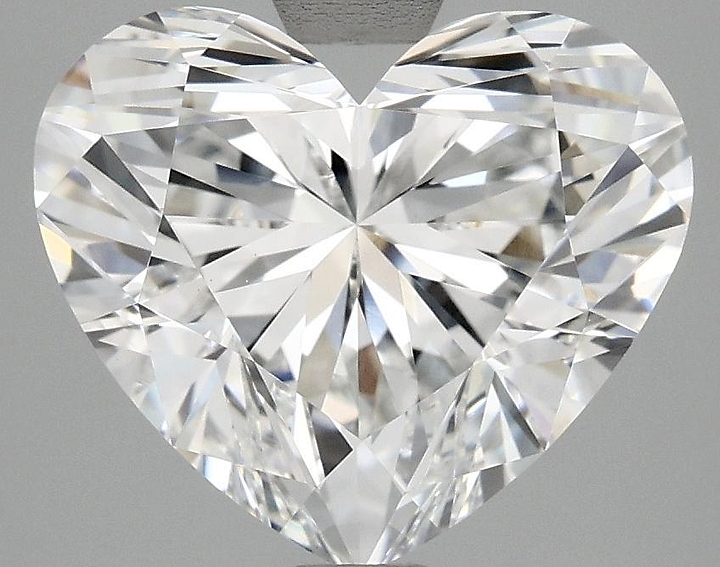 4.09 Carat Heart Shaped Ideal Cut VVS2 IGI Certified Lab Grown Diamond