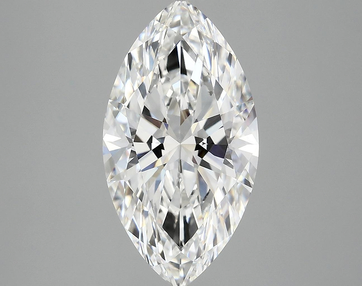 3.07 Carat Marquise Shaped Excellent Cut VVS2 IGI Certified Lab Grown Diamond