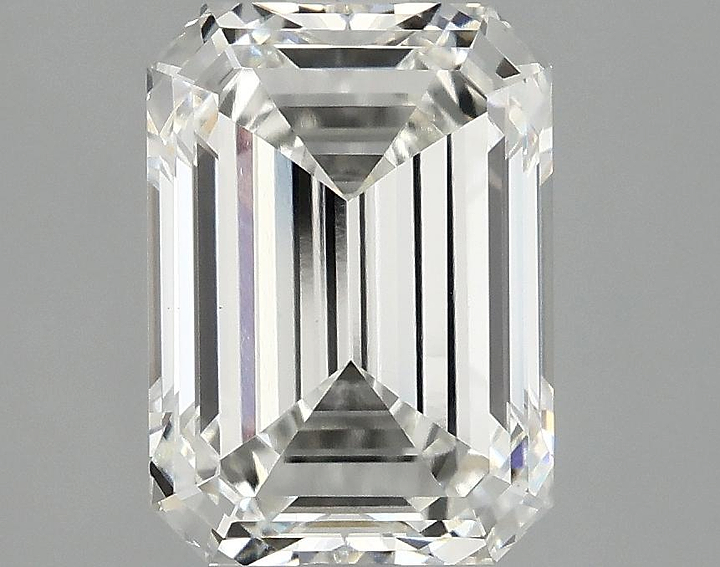 3.02 Carat Emerald Shaped Excellent Cut VVS2 IGI Certified Lab Grown Diamond