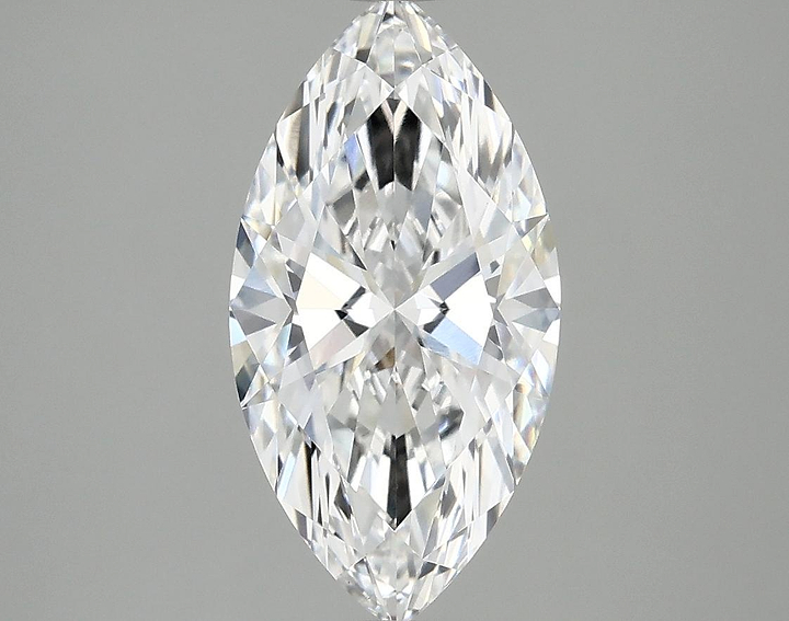 1.9 Carat Marquise Shaped Ideal Cut VVS2 IGI Certified Lab Grown Diamond
