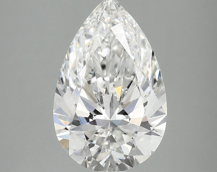 3.06 Carat Pear Shaped Ideal Cut VS1 IGI Certified Lab Grown Diamond