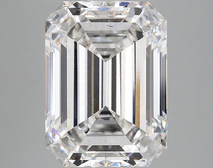 5.11 Carat Emerald Shaped Excellent Cut SI1 IGI Certified Lab Grown Diamond
