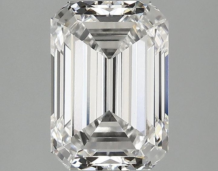 2.59 Carat Emerald Shaped Ideal Cut VVS2 IGI Certified Lab Grown Diamond