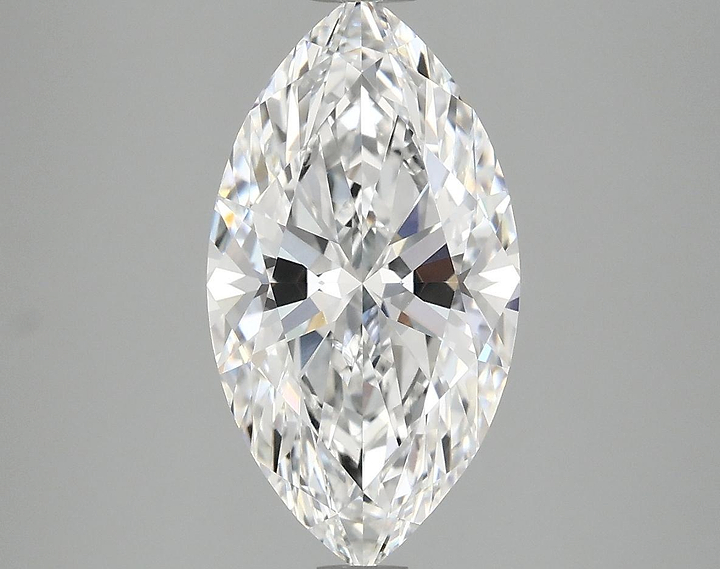 3.06 Carat Marquise Shaped Excellent Cut VVS2 IGI Certified Lab Grown Diamond