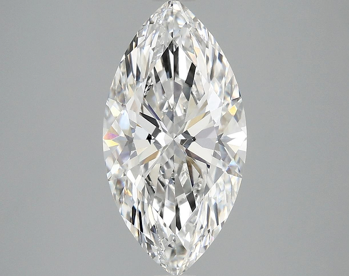 3.02 Carat Marquise Shaped Ideal Cut VVS2 IGI Certified Lab Grown Diamond