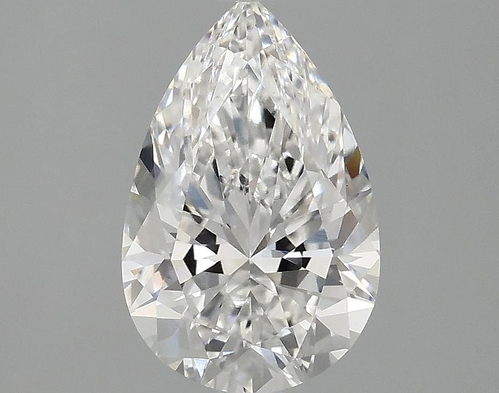 1.74 Carat Pear Shaped Ideal Cut VVS2 IGI Certified Lab Grown Diamond