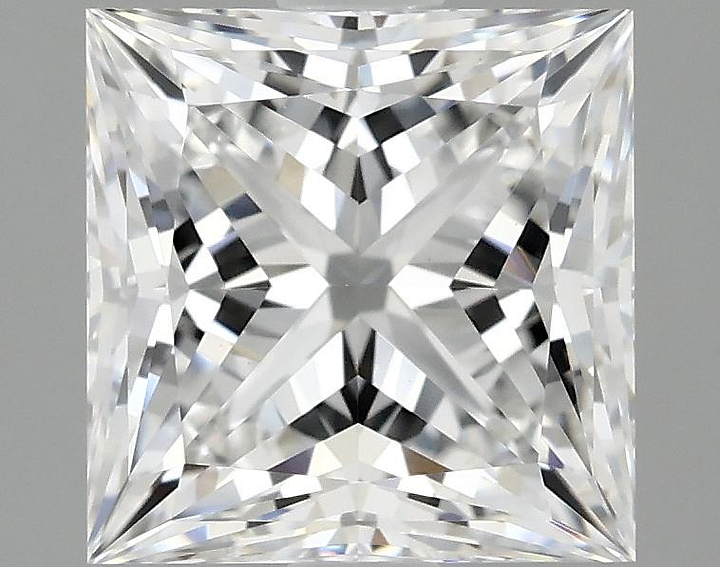 2.08 Carat Princess Shaped Ideal Cut VVS2 IGI Certified Lab Grown Diamond