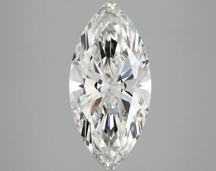 3.08 Carat Marquise Shaped Excellent Cut VVS2 IGI Certified Lab Grown Diamond