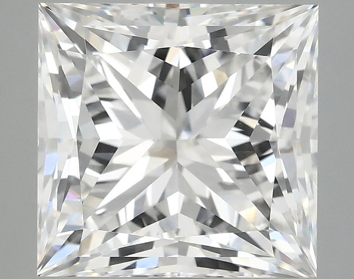4.85 Carat Princess Shaped Ideal Cut VVS2 IGI Certified Lab Grown Diamond