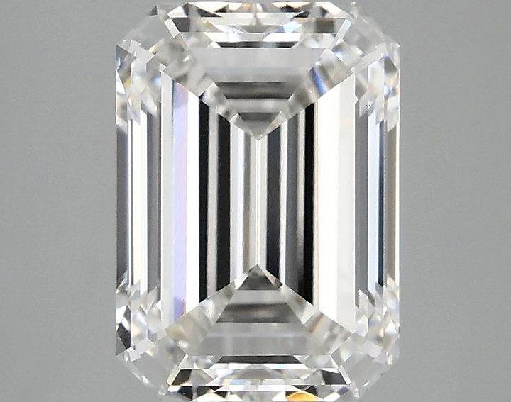 3.1 Carat Emerald Shaped Ideal Cut VVS2 IGI Certified Lab Grown Diamond